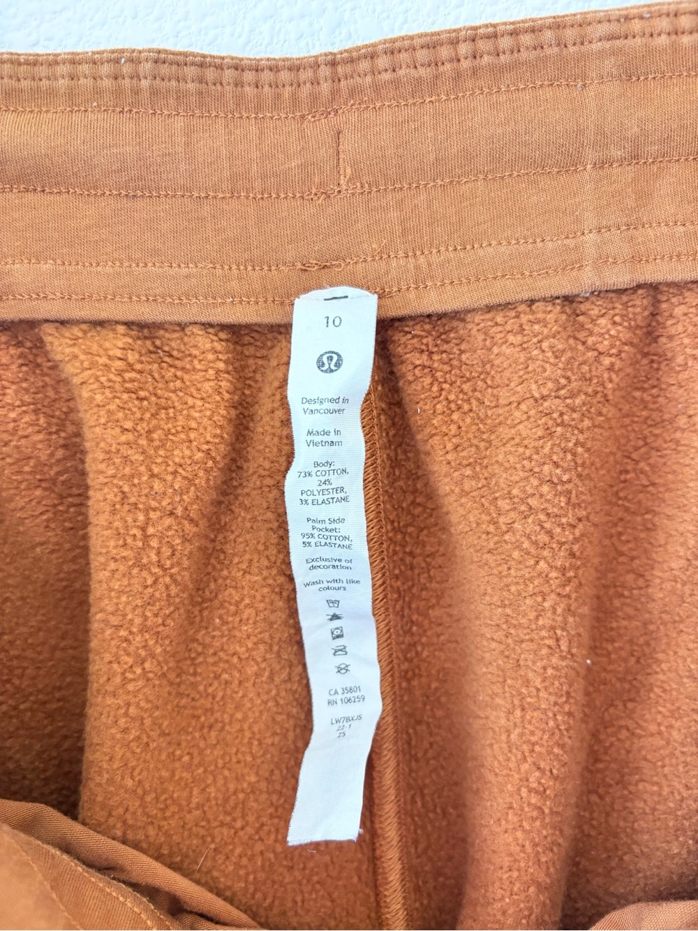 Lululemon Rust Drawstring Athletic Shorts - Picture 7 of 7